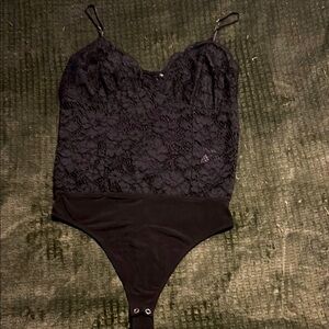 Express one-piece lace body suit • Black • Sz. Medium